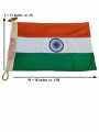 The Indian National Flag | Khadi Cotton Tiranga / Tricolor | 1.5 ft x 1ft  | BIS - IS1 approved