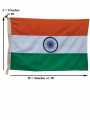The Indian National Flag | Khadi Cotton Tiranga / Tricolor | 3 Ft x 2 Ft | BIS - IS1 approved