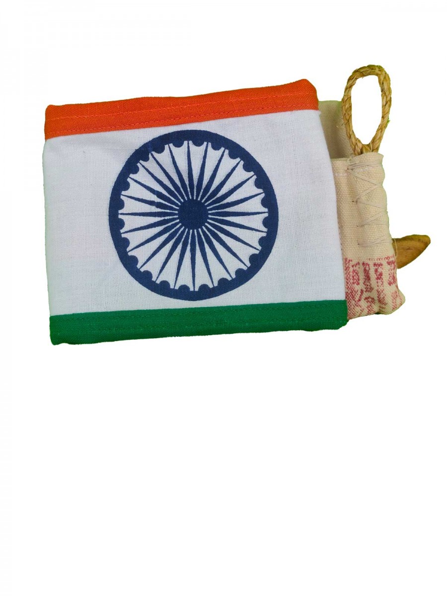 The Indian National Flag | Khadi Cotton Tiranga / Tricolor | 1.5 ft x 1ft  | BIS - IS1 approved