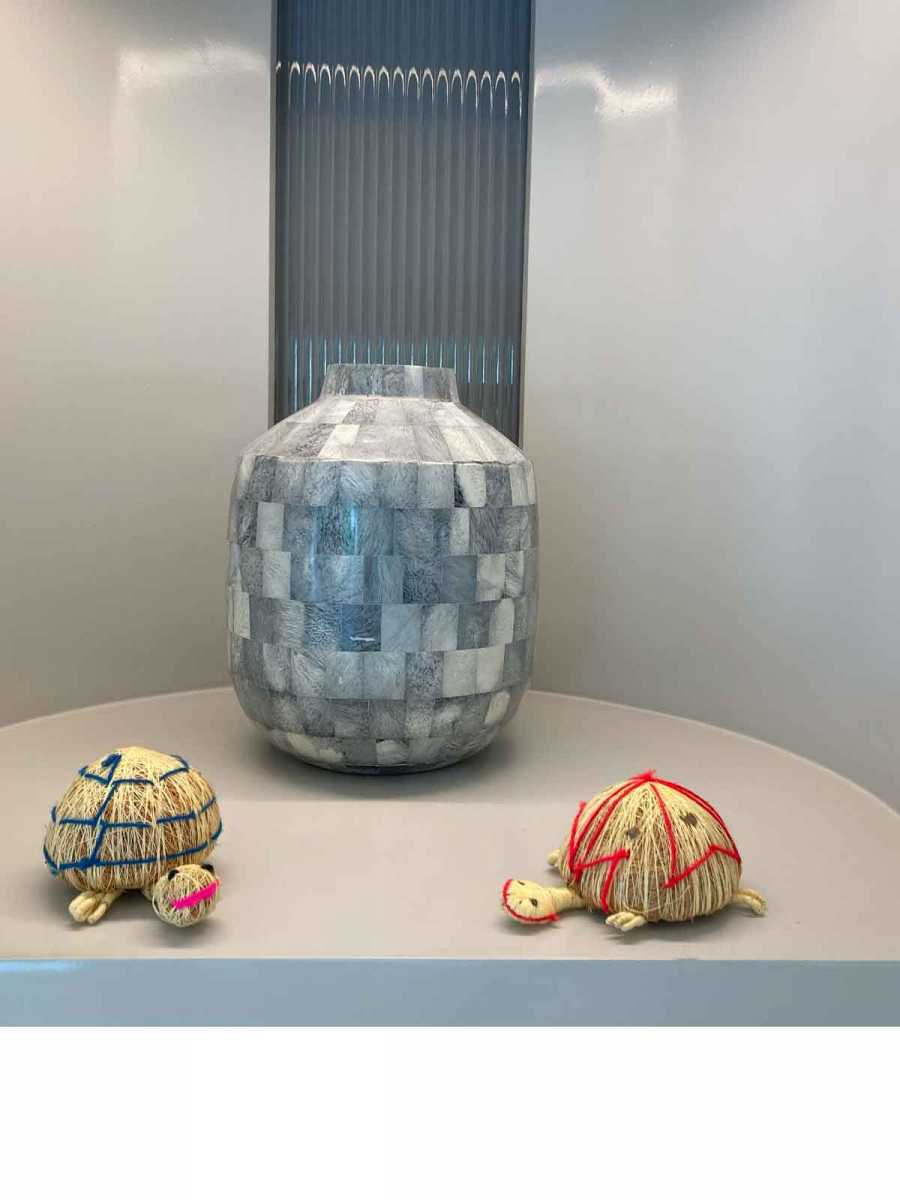 Orissa Coir Crafts - Handcrafted Tortoise Figurine - Set of 2 - Home Decor