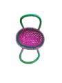 Chettinad Kottan - Small Basket, Green-Pink - Geographical Indexed (pack of 2)