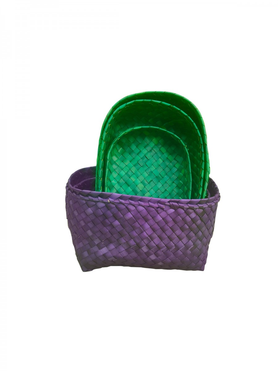 Organizers - Chettinad Kottan - Box In Box, Purple-Green - Geographical Indexed