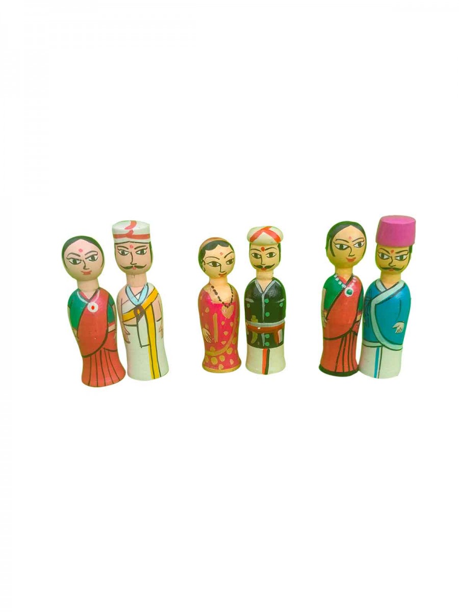 Regional Couple Dolls - Set of 3 - Geographical Indexed
