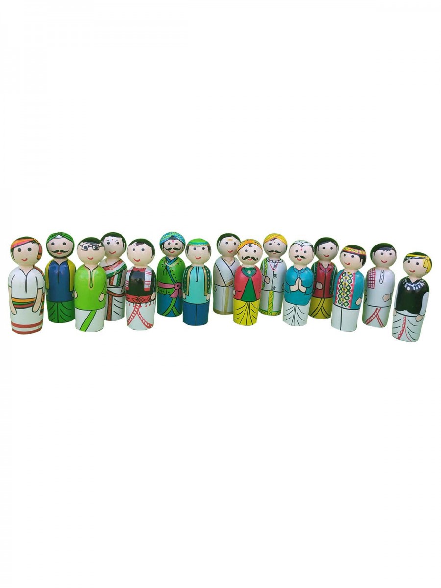 Regional Couple Dolls - Set of 15 states couples - Geographical Indexed