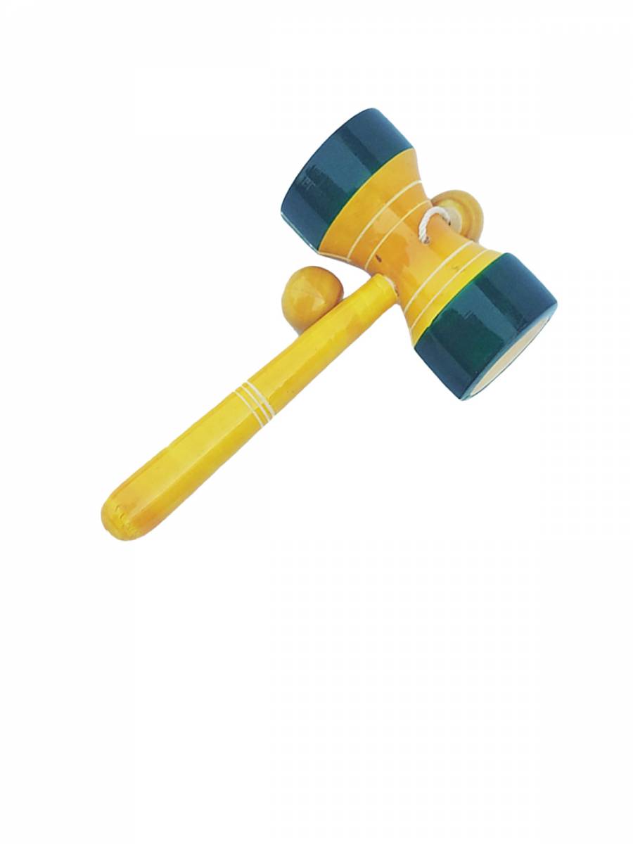 Wooden Damaru Rattle - Channapatna Toys - Geographical Indexed
