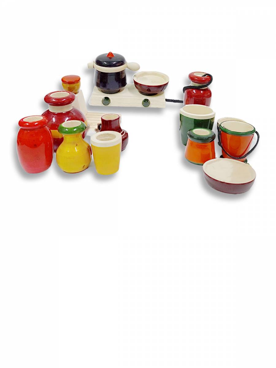 Wooden Kitchen Set - Multicolor - Traditional Games