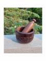 Handcrafted Wooden Kitchen Tool Mortar And Pestle Set - Pounder Tool - Kutani