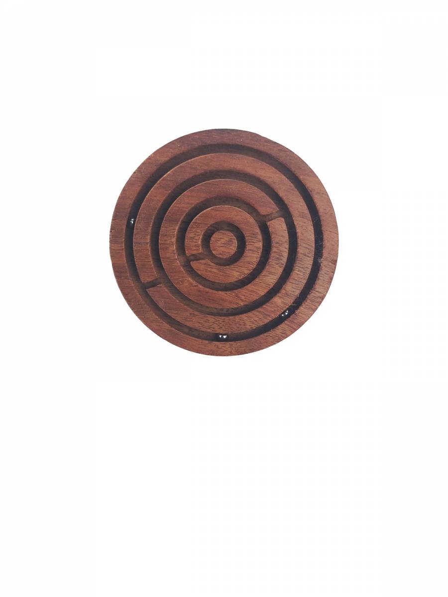 Wooden Maze Puzzle - 3 Balls - Traditional Games