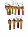 Handcrafted Wooden Whistle Keychain - Set of 10 - Channapatna Toys - Geographical Indexed
