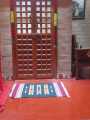 Warangal Durry , Interlock Geometric Pattern ,  2x3 Feet , Green-Red - Geographical Indexed