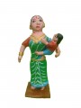 Kinnala Arts - Mother Carrying a Baby - Wooden Hand Craft - Geographical Indication
